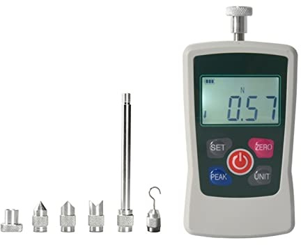 Dynamometer Force Gauge Push Pull Digital Four Units Oz,Lb,N,Kg, Portable Measuring Instrument Dynamometer(5N)