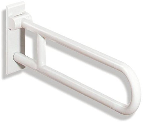 Hewi Stuetzklappgriff drehbar Serie 801 L:850mm reinweiss 801.50.120 99