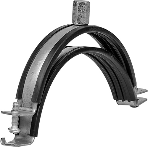 100 mm (4 tum) galvaniserad rörhängare med gummi – ledningsmonteringsklämma – PVC-rörfästen – metallrörklämmor – rörväggfäste klämma – styv ledningshållare – 4 tums rörklämma