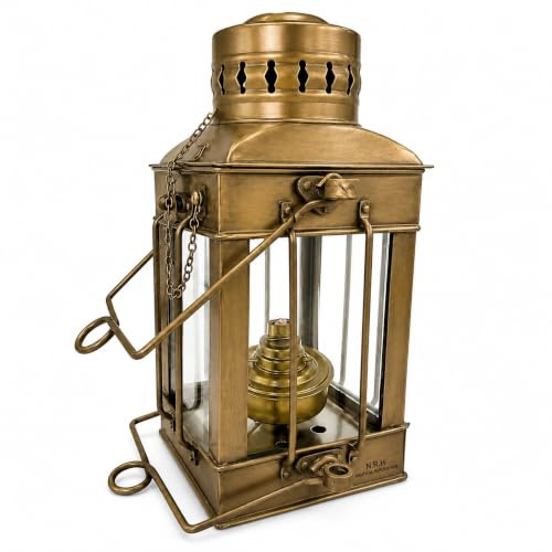 Vintage antik oljelampa - handgjord fotogenlampa - dekorativa julklappar nytt hem - antik lykta lampa för hembelysning