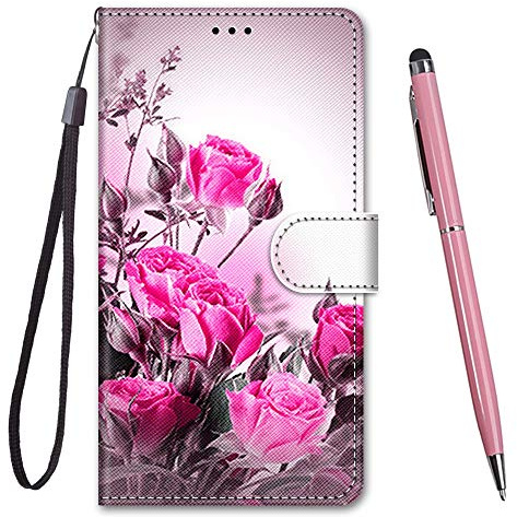 TOUCASA Kompatible mit Samsung Galaxy A03 Core Hülle, Handyhülle Samsung A03 Core Klappbar Schutzhülle Brieftasche PU Leder Flip Case Handytasche Klapphülle für Samsung A03 Core (Wilde Rose)