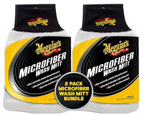Meguiar's Microfiber Wash Mitt, 2 Pack