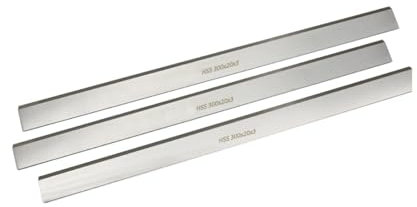 3 Pieza Cuchillas De Cepillado 300x20x3mm, Cuchillos Reafilables Para Ensambladora De Madera