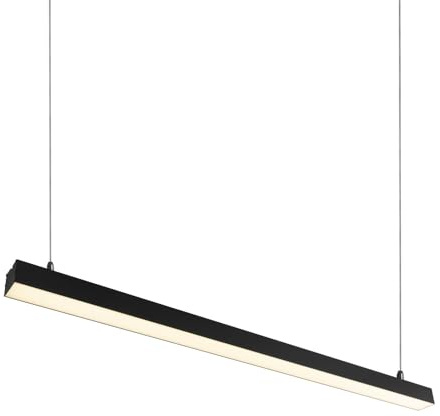 LED linjär armatur Philips 2835 150 cm, 50 W, 3000K IP40, svart finish [1916-NSLNL1500MM-P-WW] | Greenice