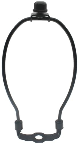HAJXZH 1 Set Lamp Harp Holder 7 Inch Lamp Shade Holder Heavy Duty Lamp Shade Bracket Lampshade Harp with Light Base and Solid Lamp Finial
