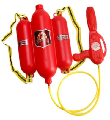 wueiooskj Zaino da Pompiere, Giocattolo Acquatico per Bambini, Giochi di Ruolo Divertenti, attività all'aperto, Giardino, Piscina, Battaglie d'Acqua e Cortile. può Contenere