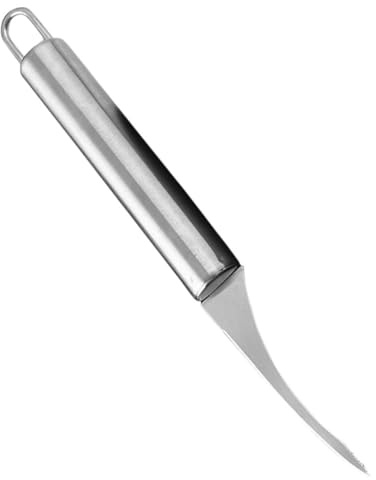 HINTRMENT Sbucciatore Utensile da Cucina Professionale Gamberetti in per Inossidabile Manico Nero, Facile da Pulire Casa e Hotel