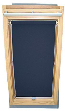 Hochwertiges Abdunkelungsrollo Rollo für Velux DKL/RHL-EP GGL,GPL,GHL,GTL,GXL,GDL 608 dunkelblau // Verdunkelungsrollo/Verdunkelungs-Rollo/Fensterrollo
