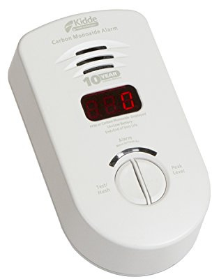 Kidde Carbon Monoxide Detector, Plug In Wall with 10-Year Battery Backup, Digital LED Display, Test-Hush Button, 3rd Edition