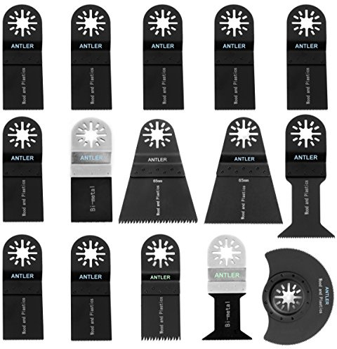 Antler 15 Sägeblatt Combo C für Fein Multimaster Bosch Makita Milwaukee oszillierendes Multitool Holz und Bi-Metall AB15CBC