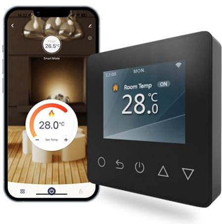 Underfloor Heating Thermostat Smart Temperature Controller Digital Proframmable Thermostat for Electric Floor Heating with WiFi