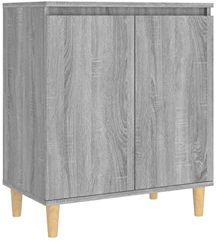 vidaXL Sideboard Kommode Anrichte Schrank Beistellschrank Mehrzweckschrank Standschrank Wohnzimmer Flur Grau Sonoma 60x35x70cm Holzwerkstoff