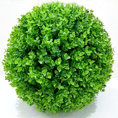 Bosso Artificiale Bossi Piante Finte Da Interno Cespuglio Finto Da Esterno Pianta Finta Da Interno, Bosso Verde Boxus Palla Appesa Decorazione Murale, Piante Artificiali Per Esterno ( Size : 40cm(15.7