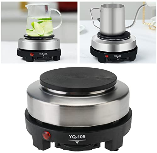 Potlimepan Hot Plate for Moka Pot,500W Small Electric Hot Plate,Mini Stove Portable Stove,Hot Burner Cooktop Electric Heater for Home Kitchen