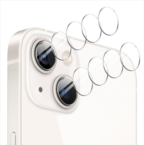 GIOPUEY [Super Sottile 4 Pezzi Pellicola Fotocamera Compatibile con iPhone 16/16 Plus, HD Vetro Temperato [Resistente ai Graffi] Protezione Fotocamera per iPhone 16/16 Plus