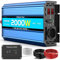Convertisseur 24v 220v Pur Sinus 2000W/4000W Transformateur de Tension 24v 230v Onduleur Inverter avec Télécommande Prises AC Ports USB pour Camion,Voiture, Caravane, Bateau, Camping, Voyage