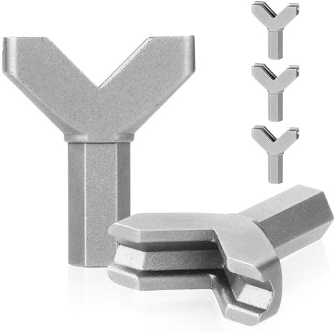 3pcs Tournevis à Crochets en Forme de Y, Tournevis à Écrou à Oreilles en Acier au Carbone Foret à Écrous à Oreilles à Fente Pratique pour l'Installation de Vis à Crochets au Mur et au Plafond