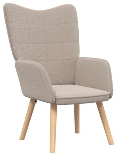 vidaXL sillón Gris Claro 62 x 67 x 95,5 cm Tela Sherpa