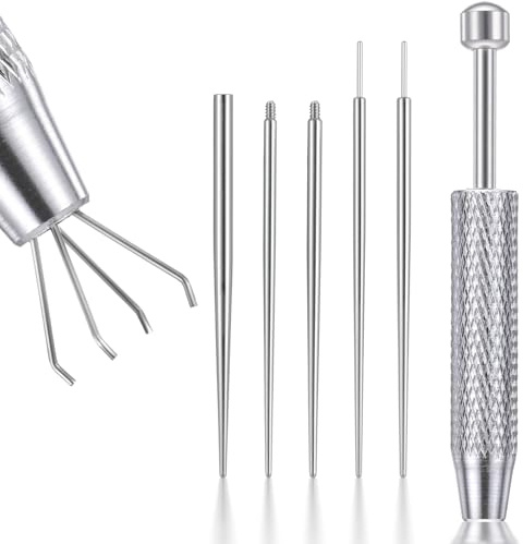 Tucnoeu 1pcs Piercing Kugel Aufdreher, Piercing Set, Piercing Nadel, Perfekt für Ohr, Nase, Lippe, Bauch, Anfänger und Profis