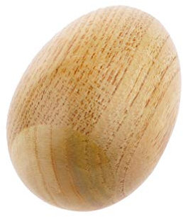 Egg Shaker, 4 Stück Rasseleier aus Holz Schütteleier für Kinder Eier Maracas für Kindergeburtstag & musikalische Früherziehung (6x4x4 cm)