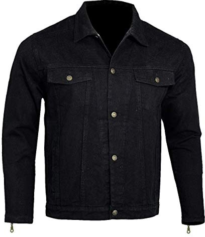 Bikers Gear Australia - Chaqueta protectora para motociclista con forro de Kevlar con armadura CE 1621-1 extraíble