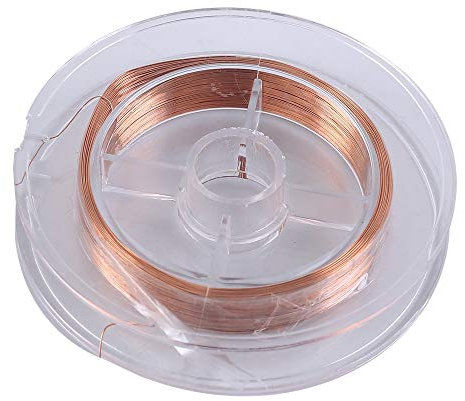 Kupferlackdraht, 0,2 mm x 50 m isolierter Kupferdraht, Emaillierter Kupfer Magnet Draht für elektromagnetische Motortransformatoren Induktivitäten