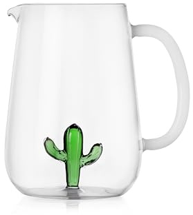 Ichendorf Milano Brocca Cactus Verde | Collezione Desert Plants | 175 cl | Vetro Borosilicato | Fatto a Mano