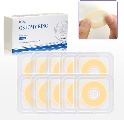 30 Pezzi Anelli Di Barriera per Stomia, Sacchetti per Colostomia, Anello Di Barriera per Sacche per Stomia Compatibile Con Tutti I Tipi E Le Marche Di Sacche, Diametro Esterno: Spessore 4 Mm
