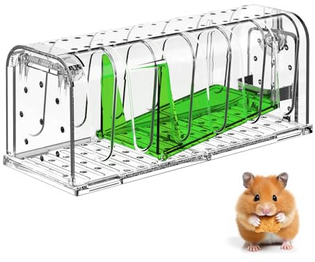 MäUsefalle, Mausefalle Lebend, Lebendfalle Ratte Tierfreundlich, Mausefalle Mit KöDerbox,Einfach Zu Reinigen,Verbesserter Hochsensibler AuslöSemechanismus,FüR MäUse FüR In Der KüChe Im Garten Im Lager