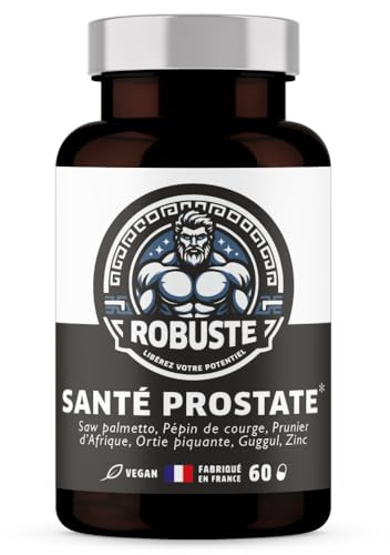 Formule Prostate et Confort urinaire - Contribue au bon fonctionnement de la prostate - Ortie, Palmier nain, Prunier d'Afrique, Extrait de Courge, Zinc - 100% Naturel - 60 gélules vegan.