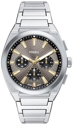 Fossil Everett Chronograph Quartz Grey Dial Men's Watch FS6128