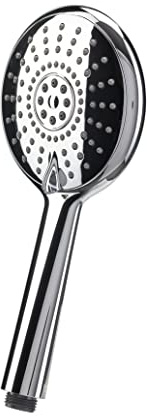 Croydex Varone Aqua Air Water Saving Shower Head - 5 Function Chrome Handset with Aqua Air Water Saving Device and Rub Clean Nozzles, Shower Heads & Spray