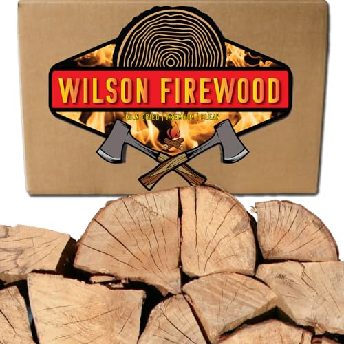 Wilson Cherry Split Firewood - Seasoned Natural Kiln Dried Fireplace, Fire Pit, Bonfire Logs (Regular)