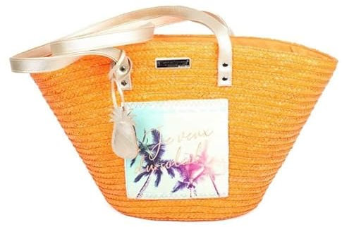 Les Tropeziennes par M.Belarbi - Panier Formentera - Orange - 45 x 30 x 20 cm