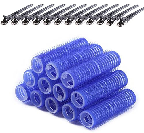 Fashion Base Self Grip Small Hair Curlers, Salon Hairdressing Curlers Rollers with Clip Tools for Women (Random Color), 15mm-12pack, 1.0 count, Pack of 20