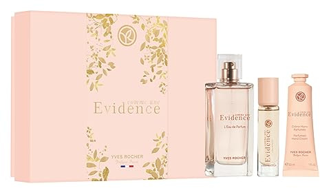 Yves Rocher Förföriskt set: Eau de Parfum Comme Une Evidence med doft, sprejflaska och handkräm