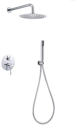 Conjunto De Ducha Monomando Empotrado Cromado Serie Monza