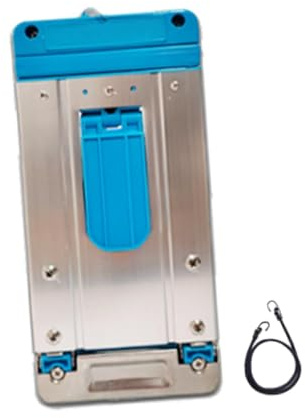 Colcolo Mini carrito con rodante, manual plegable portátil de 25kg con placa Base extensible, carrito de compras, remolque pequeño para, Azul