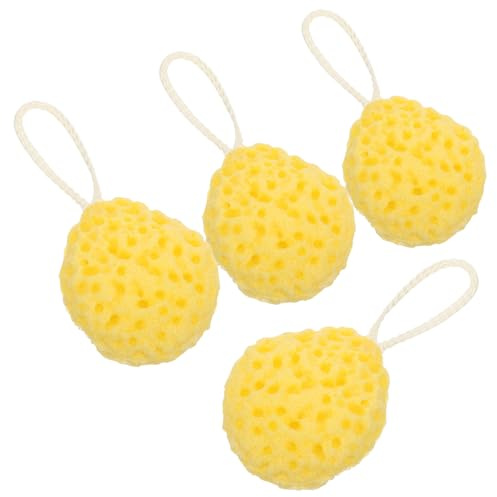 Toyvian 4 Spugne da Bagno a Nido D’Ape Morbide per Corpo Spugna da Doccia Esfoliante in Rete Schiuma Ricca Spugne da Bagno Delicate sulla Pelle per Uso Quotidiano