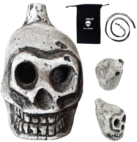 Terrifying Aztec Flute - Piercing Ghostly Noise, Tribal War Signal, Ancestral Howl Tool, Macabre Spirit Vessel | Historical Cultural Suited Performance Art Spooking Friends Outdoor Night Event