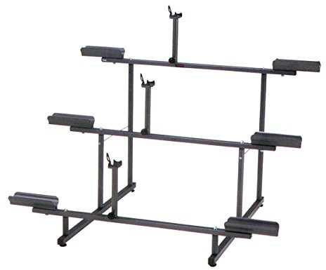 Minoura 971-3 Tier 3-Bike Display Stand, Grey
