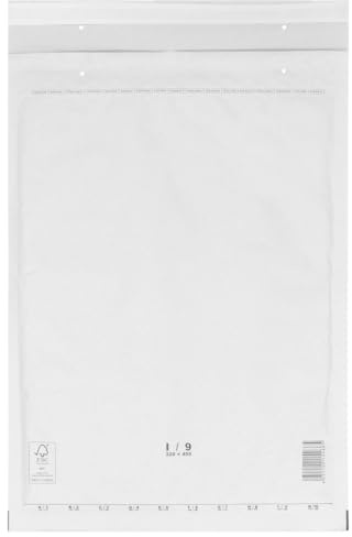verpacking vadderade kuvert 320 x 455 mm vita I9 [storlek och antal valbar] självhäftande lämplig för DIN A3 fraktpåsar med luftkudde 50 stycken