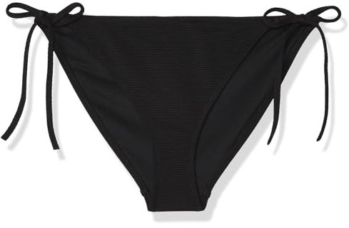 Calvin Klein Damen Bikinihose Seitliche Schnürung String Side Tie mit Logo-Badge, Schwarz (Pvh Black), 3XL
