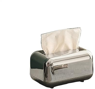 Multifunktionaler Tissue-Box-Halter Luxus Tissue Boxen Lagerung Serviette Halter Papier Fall Organizer Ornament Desktop Tissue Halter Küche Tissue Box Dekorativer Serviettenhalter (Color : B)