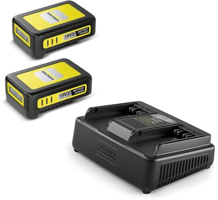Kärcher Schnellladegerät Battery Power 18 - Schnellladegerät für 2 Akkus 18V Kärcher, ohne Akku