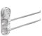 Meiliyizu Soporte para toallas con ventosa, potente toallero para colgar toallas de baño, elegante colgador de toallas con ventosa, organizador de toallas montado en la pared para baño, plateado, 2