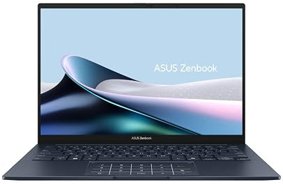 ASUS Zenbook 14 OLED UX3405CA-PZ006W - Ordenador Portátil 14 WQXGA+ 120Hz (Intel Core Ultra 9 285H, 32GB RAM, 1TB SSD, ARC 140T, Windows 11 Home) Pantalla táctil, Azul - Teclado QWERTY español
