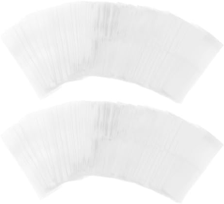TOBBOMEY 1000 pièces Film Thermorétractable Plastique Film Rétractable pour Bouteilles Emballage Industriel Scellé Transparent Deux Extrémités Ouvertes de Scellage Polyvalent