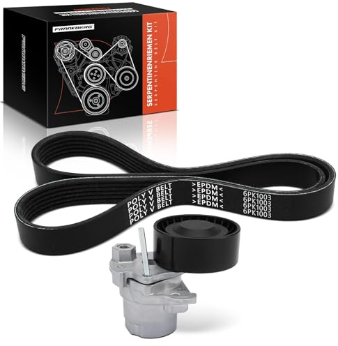 Frankberg Kit cinghia dentata Set cinghia dentata Compatibile con Polo 6C1 6R1 1.2L Polo AE1 AW1 BZ1 1.0L T-R.O.C A11 D11 1.5L K.a.r.o.q ND7 NU7 Replace# K026PK1003