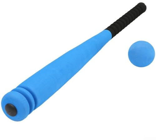 QuivyLivy Soft Baseball Bat, Kids Foam Bat, Toddler T Ball Bat, Indoor Plastic Bat, Safe Practice Bat, Lightweight Youth Bat, Backyard Sports Toy, Beginner(blue)